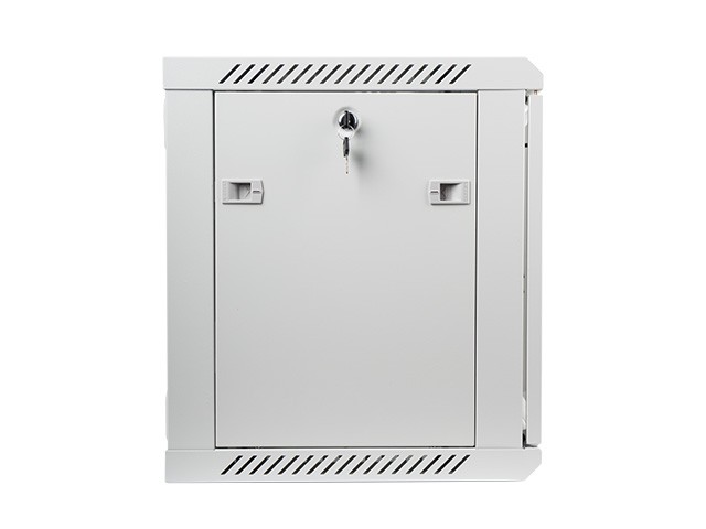 Szafa wisząca rack 19'' 9U 600x450mm szara (drzwi przednie szklane) Langberg - obrazek 5