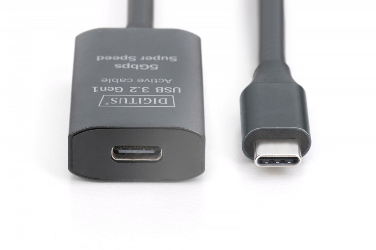 Kabel USB Type-C przedłużacz 10.0 m aktywny Digitus - obrazek 3