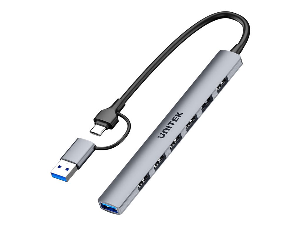 HUB USB-A/USB-C 7 portowy Unitek