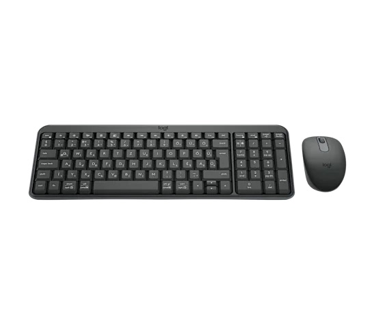 Zestaw bezprzewodowy klawiatura + mysz Logitech MK250 Bluetooth Grafitowa - obrazek 4