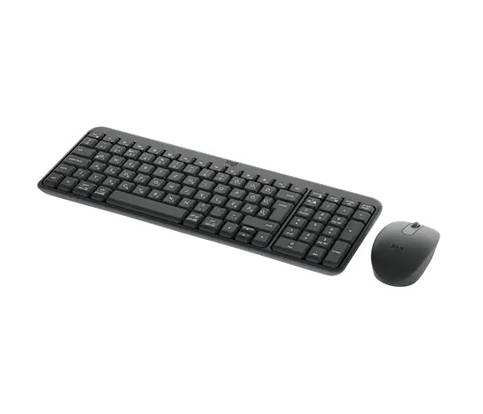 Zestaw bezprzewodowy klawiatura + mysz Logitech MK250 Bluetooth Grafitowa - obrazek 2
