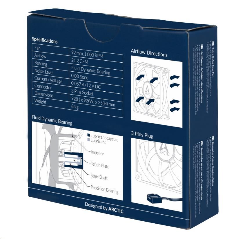 Wentylator 92 mm Arctic F9 Silent - obrazek 5