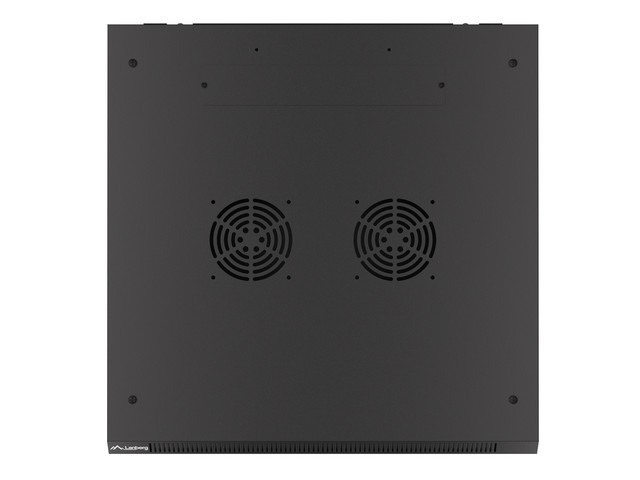 Szafa wisząca rack 19'' 9U 600x600mm czarna (drzwi przednie metalowe) Langberg - obrazek 4