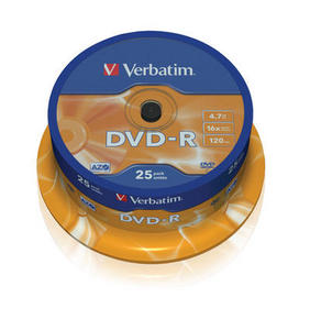 DVD-R VERBATIM 4.7GB x16 Cake *25