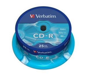 CDR Verbatim 700MB x52  CAKE *25