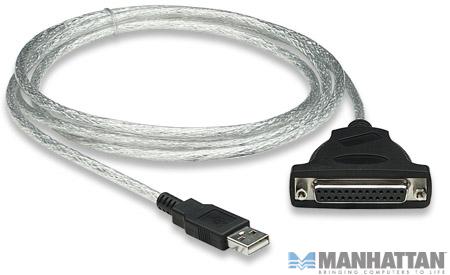 Adapter USB na LPT DB25 1.8 m Manhattan - obrazek 2