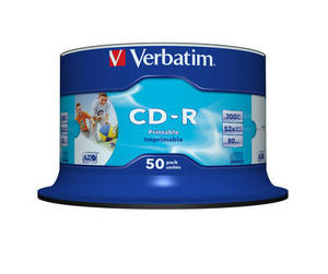 CDR Verbatim 700MB 52x Cake*50 Printable - obrazek 2