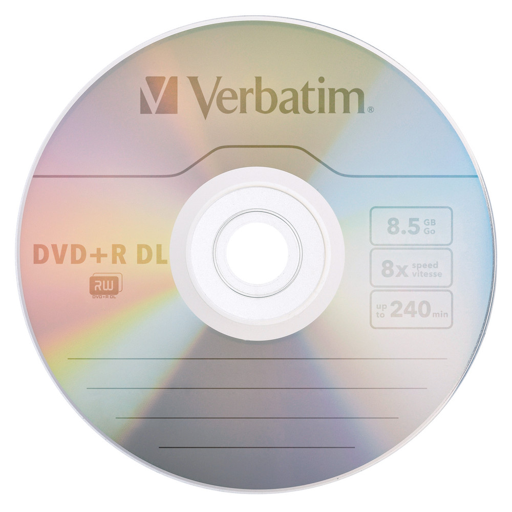 DVD+R VERBATIM 8,5GB x8 DoubleLayer Box*5 - obrazek 2