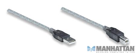 Kabel USB 2.0 A/B 11 m aktywny Manhattan - obrazek 2