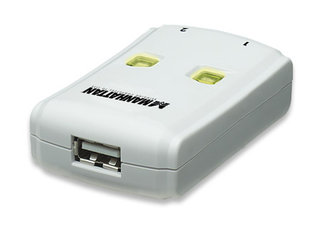 Przełącznik Drukarkowy USB Manhattan 2/1 - obrazek 2