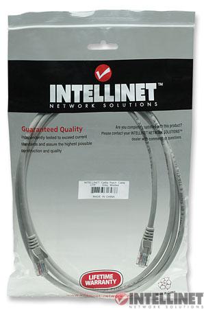 Kabel RJ45/RJ45 1 m Patchcord Kategoria 5e Szary - obrazek 3