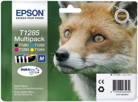 Tusze Epson  T1285  Multipack C/M/Y/K