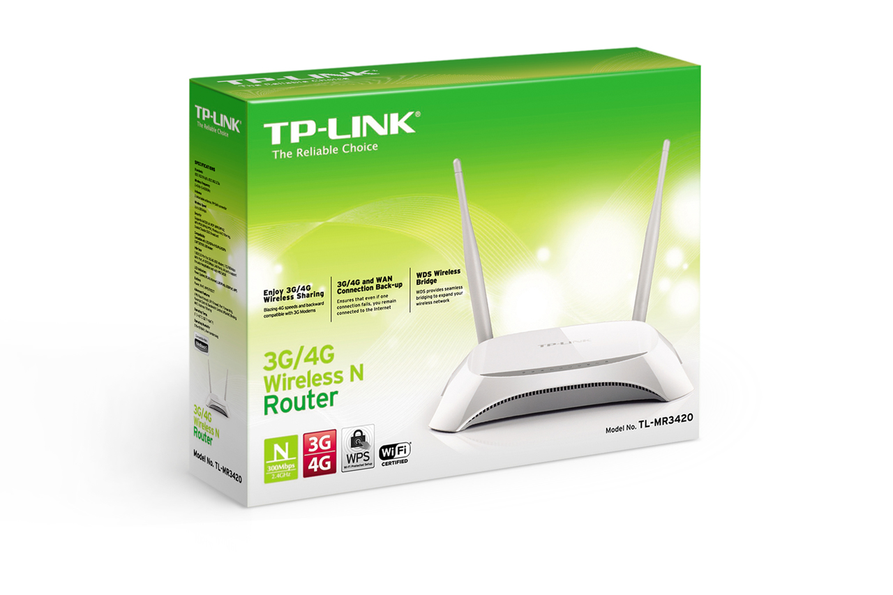 Router Wireless N300 TP-Link TL-MR3420 3G/4G USB - obrazek 2