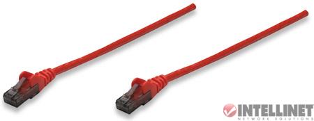 Kabel RJ45/RJ45  0.5 m    Patchcord  Kategoria 6  Czerwony