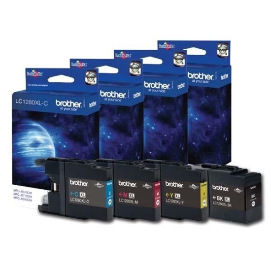 Tusze Brother LC1280XL C/M/Y/K - obrazek 2