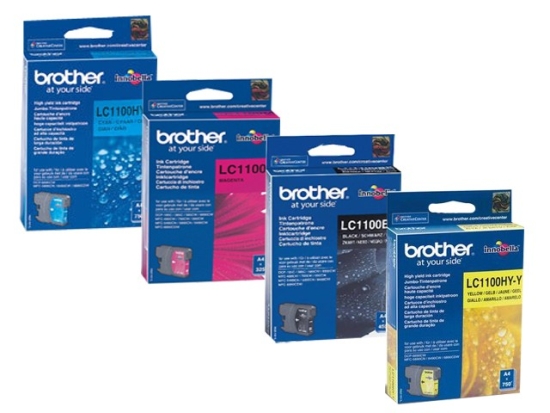 Tusze Brother LC1100HY C/M/Y/K - obrazek 2