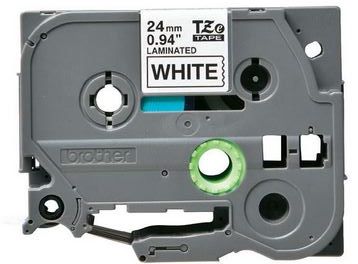 Taśma do drukarki etykiet Brother TZe251 24 mm Czarne na Białym - obrazek 4
