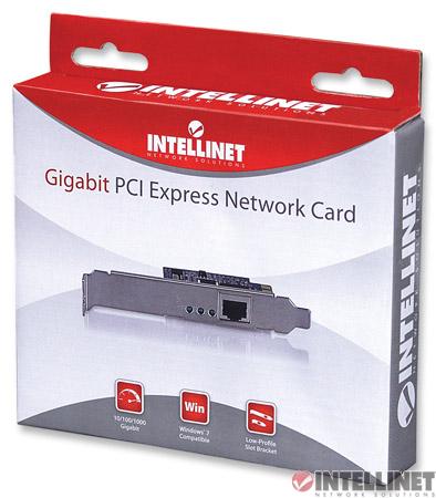 Karta sieciowa PCI-E Intellinet Gigabit 10/100/1000 Mb/s RJ45 - obrazek 2