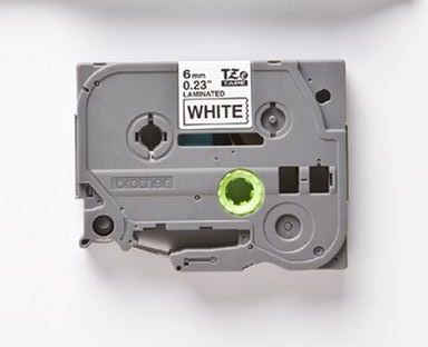 Taśma do drukarki etykiet Brother TZe211 6mm Czarne na Białym - obrazek 2