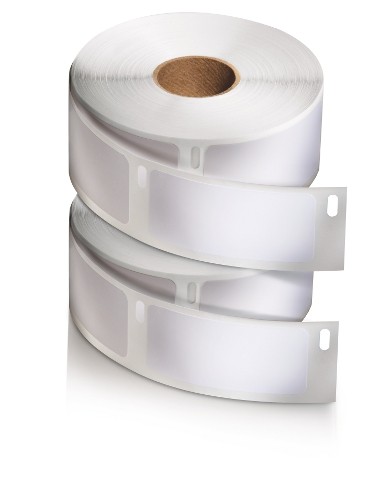 Taśma do drukarki etykiet Dymo LW 89 mm x 28 mm biała taśma/czarny nadruk - obrazek 2