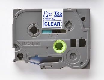 Taśma do drukarki etykiet Brother TZE133 12mm Niebieski na Przeźroczystym - obrazek 4