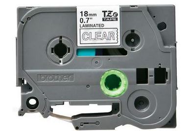 Taśma do drukarki etykiet Brother TZE145 18mm Biały na Przeźroczystym - obrazek 2