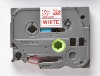 Taśma do drukarki etykiet Brother TZe232 12mm Czerwony na Białym - obrazek 4