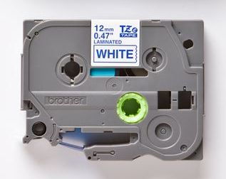 Taśma do drukarki etykiet Brother TZE233 12mm Niebieski na Białym - obrazek 2