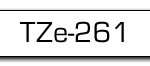 Taśma do drukarki etykiet Brother TZe261 36mm Czarny na Białym