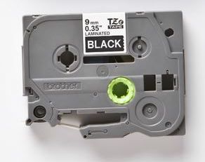 Taśma do drukarki etykiet Brother TZE325 9mm Biały na Czarnym - obrazek 4