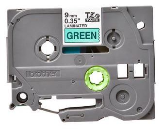 Taśma do drukarki etykiet Brother TZe721 9mm Czarny na Zielonym - obrazek 4