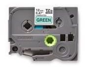 Taśma do drukarki etykiet Brother TZe731 12mm Czarny na Zielonym - obrazek 2