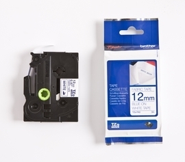 Taśma do drukarki etykiet Brother TZEFA3 12mm Niebieski na Białym - obrazek 2