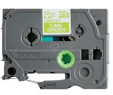 Taśma do drukarki etykiet Brother TZEMQG35 12mm Biały na Zielonym - obrazek 2
