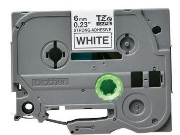 Taśma do drukarki etykiet Brother TZeS211 6mm Czarny na Białym - obrazek 2