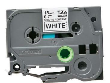 Taśma do drukarki etykiet Brother TZES241 18mm Czarny na Białym - obrazek 4