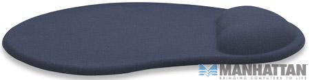 Podkładka pod mysz z żelową podpórką na nadgarstek Manhattan Niebieska - obrazek 2