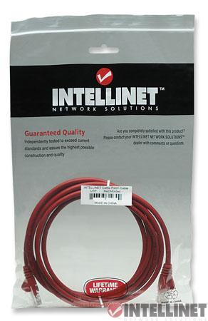 Kabel RJ45/RJ45 10 m Patchcord Kategoria 5e Czerwony - obrazek 2