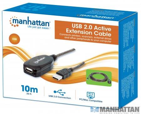 Kabel USB 2.0 przedłużacz 10.0 m aktywny Manhattan - obrazek 5