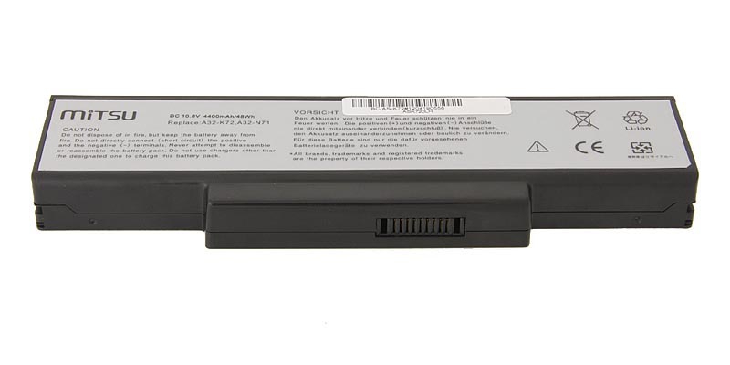 Bateria do laptopa Asus K72; K73; N73; X77 10.8 V 4400 mAh - obrazek 3