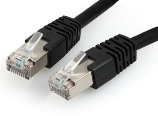 Kabel RJ45/RJ45  0.5 m    Patchcord  Kategoria 6  Czarny  Gembird FTP