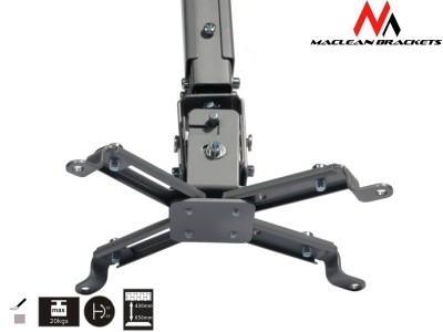 Uchwyt do mocowania projektora sufitowy z regulowanym ramieniem 430-650 mm - 20kg Maclean - obrazek 3