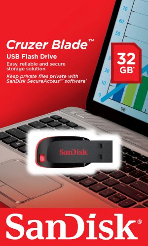 Flashdrive 32GB USB 2.0 SanDisk Cruzer BLADE - obrazek 2