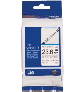 Rurka termokurczliwa Brother 23.6mm Black on White Heat Shrink Tube - obrazek 5