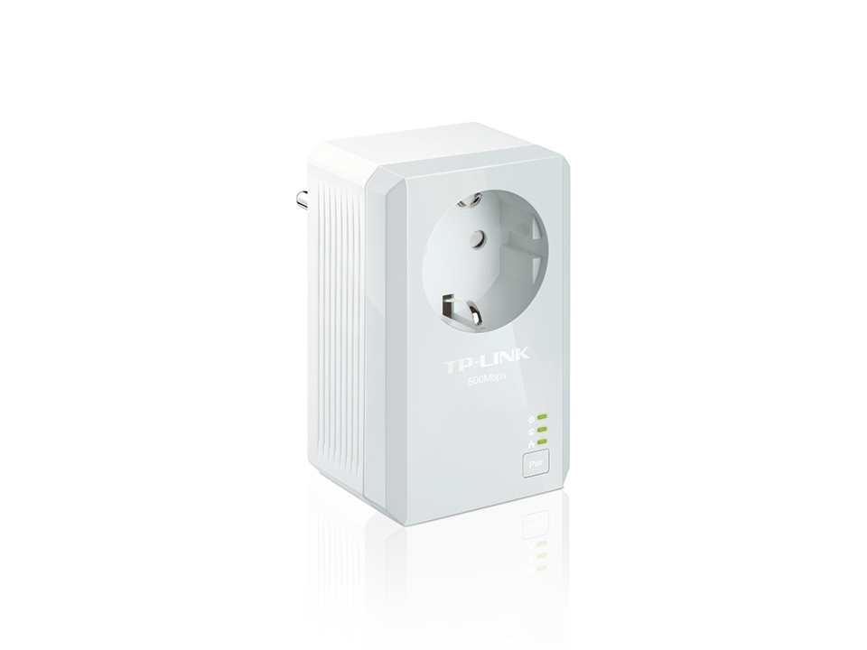 HomePlug TP-Link TL-PA4010P KIT Powerline Adapter PassThrough StarterKit AV600 - obrazek 2