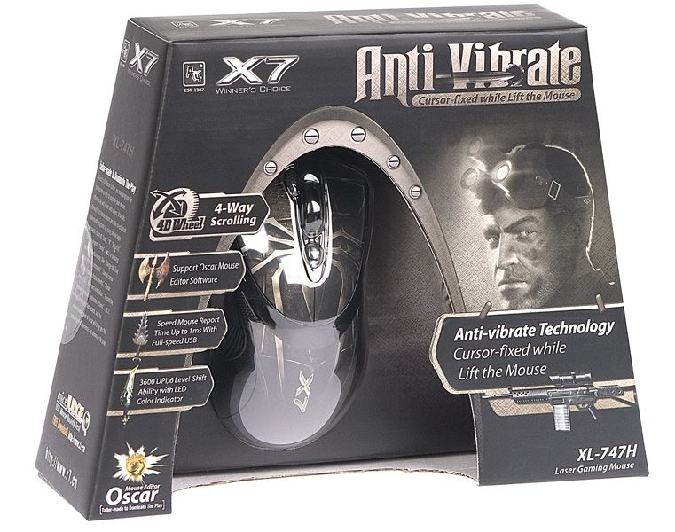 Mysz A4Tech XL-747H Brown - obrazek 4