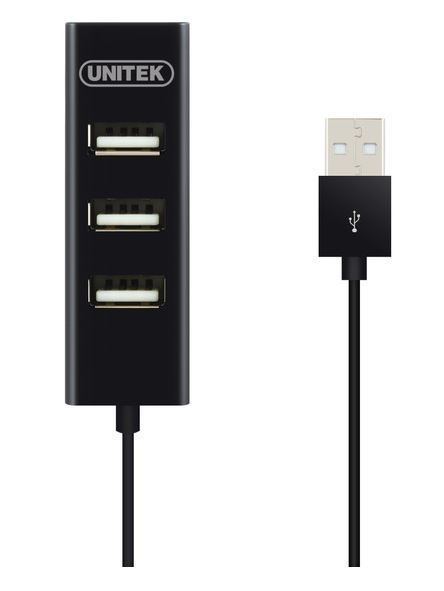 HUB USB 2.0 4 portowy Unitek - Czarny - obrazek 3