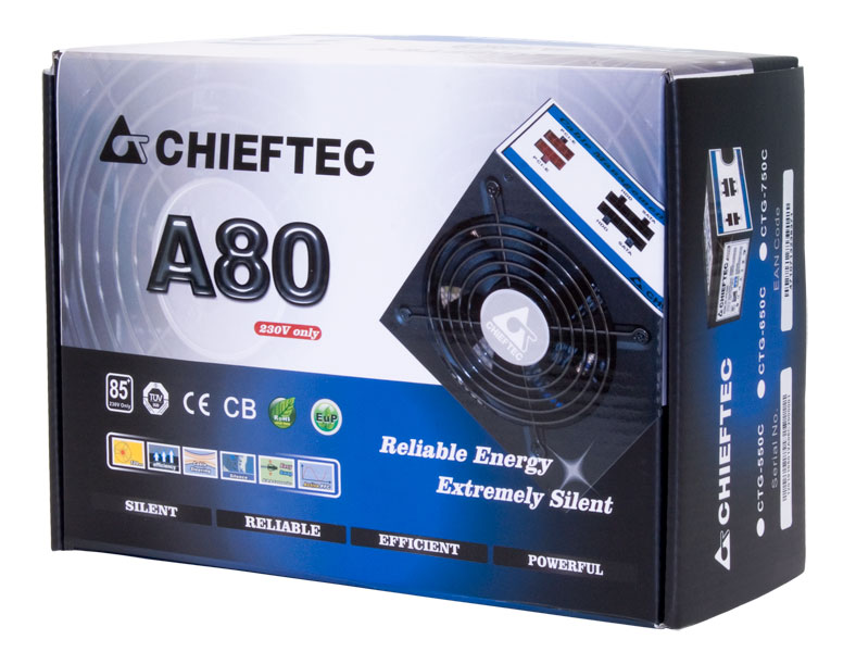 Zasilacz ATX 750W Chieftec A-80 - obrazek 2