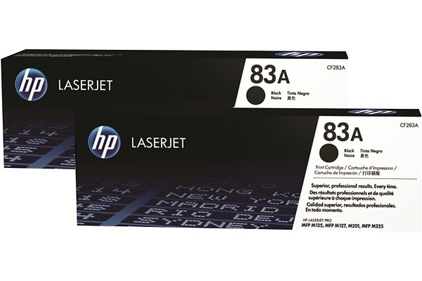 Tonery HP  83A  CF283AD  Black  2x1500 str.