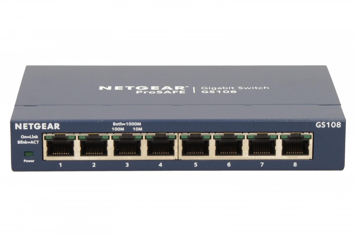 Switch Netgear GS108GE  8-Port Gigabit Metal